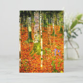 グスタフ・クリムト 樺の木 招待状 (スタンド正面)