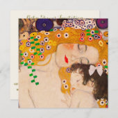 グスタフ・クリムト 「母と子」 ご招待 招待状 (正面/裏面)