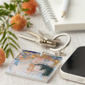 グスタフ・クリムト - 母と子 キーホルダー (正面右)