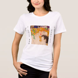 グスタフ・クリムト - 母と子 トライブレンドTシャツ