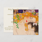 グスタフ・クリムト 「母と子」 招待状 (正面/裏面)