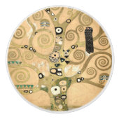 グスタフ・クリムト - 『生命の木、ストックレット・フリージェ』 セラミックノブ (正面)