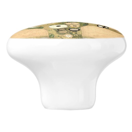 グスタフ・クリムト - 『生命の木、ストックレット・フリージェ』 セラミックノブ (側面)