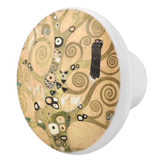 グスタフ・クリムト - 『生命の木、ストックレット・フリージェ』 セラミックノブ (右)