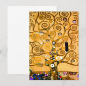 グスタフ・クリムト　生命の木 招待状 (正面/裏面)