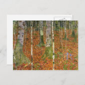 グスタフ・クリムト - 白樺の木のある農家 ポストカード (正面/裏面)