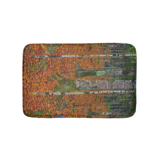 グスタフ・クリムト - 白樺の森 バスマット (正面)