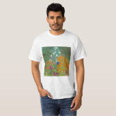 グスタフ・クリムト - 花の庭園 Tシャツ (正面フル)