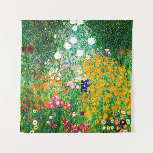 グスタフ・クリムト 「花園」 タペストリー (正面)