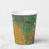 グスタフ・クリムト - 花園 紙コップ (左)