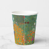 グスタフ・クリムト - 花園 紙コップ (右)