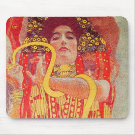 グスタフ・クリムト 赤い女 金の蛇の絵画 マウスパッド
