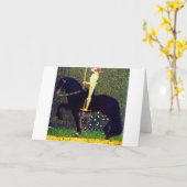 グスタフ・ゴールデンナイトクリムト カード (黄色い花)