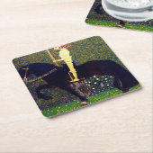 グスタフ・ゴールデンナイトクリムト スクエアペーパーコースター (アングル)