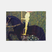 グスタフ・ゴールデンナイトクリムト フリースブランケット (正面(横))