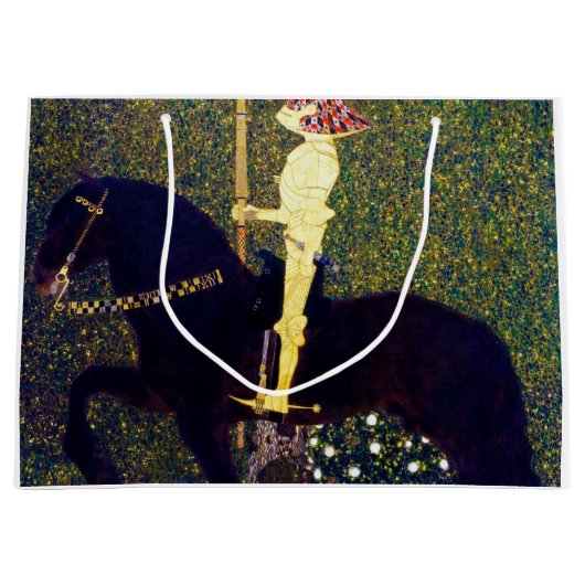 グスタフ・ゴールデンナイトクリムト ラージペーパーバッグ (正面)