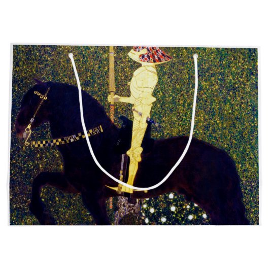 グスタフ・ゴールデンナイトクリムト ラージペーパーバッグ (裏面)