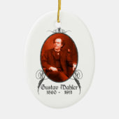 グスタフ・マーラーのオーナメント セラミックオーナメント (正面)