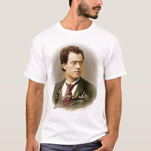 グスタフ・マーラーの署名 Tシャツ (正面)