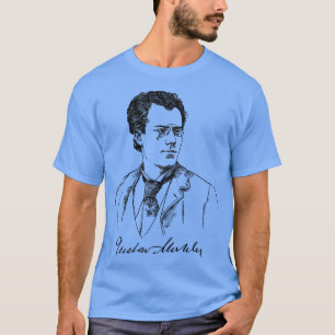 グスタフ・マーラーオーストリアの作曲家の指揮者ミュージック Tシャツ