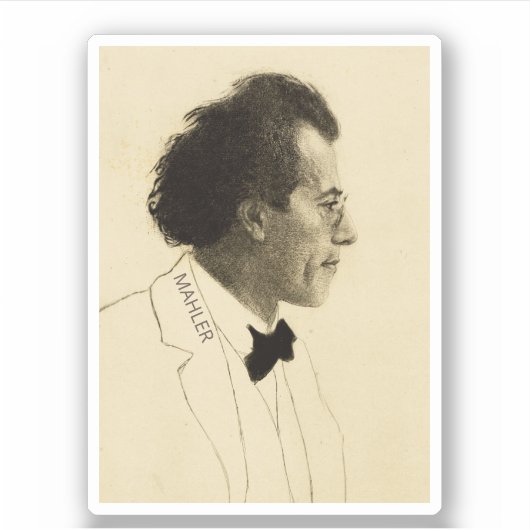 グスタフ・マーラーポートレート(1902年) シール (正面)