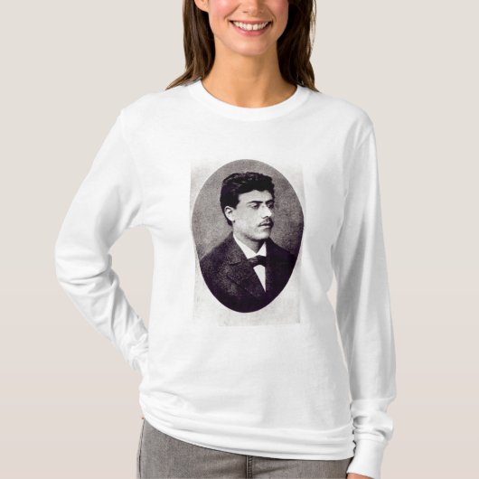 グスタフ・マーラー1878年のポートレート Tシャツ (正面)
