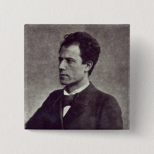 グスタフ・マーラー1897年のポートレート 缶バッジ (正面)