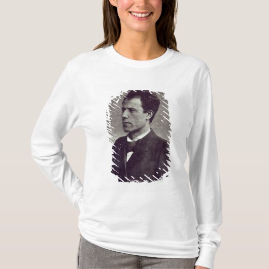 グスタフ・マーラー1897年のポートレート Tシャツ (正面)