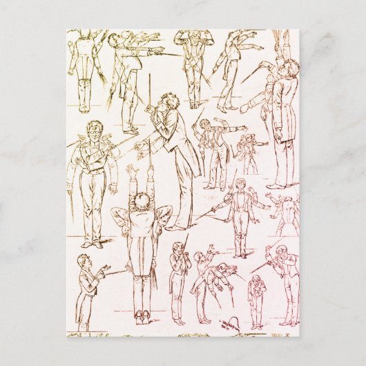 グスタフ・マーラー – 指揮 ポストカード (正面)