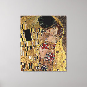 グスタフKlimtのキスの詳細(1908年頃) キャンバスプリント