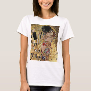 グスタフKlimtのキスの詳細(1908年頃) Tシャツ