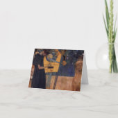 グスタフKllimtのハープ音楽メッセージカード カード (正面)