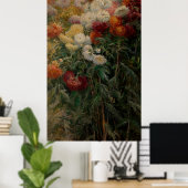 グスタヴカイルボッテ菊 ポスター (ホームオフィス)