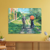 グスタヴカイレボッテ – ザパスアップヒル キャンバスプリント (インサイチュ (リビング))