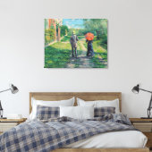 グスタヴカイレボッテ – ザパスアップヒル キャンバスプリント (インサイチュ (寝室))