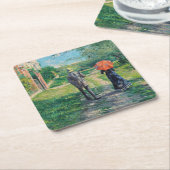 グスタヴカイレボッテ – ザパスアップヒル スクエアペーパーコースター (アングル)