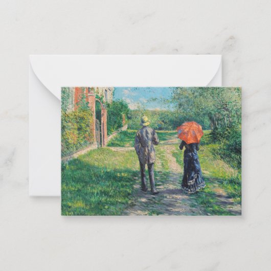 グスタヴカイレボッテ – ザパスアップヒル ノートカード (正面)