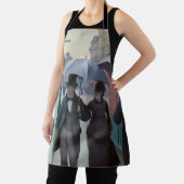 グスタヴカイレボッテ – パリ通り; Rainy Day エプロン (インサイチュ)