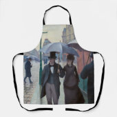 グスタヴカイレボッテ – パリ通り; Rainy Day エプロン (正面)