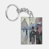 グスタヴカイレボッテ – パリ通り; Rainy Day キーホルダー (正面左)