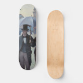 グスタヴカイレボッテ – パリ通り; Rainy Day スケートボード (正面)