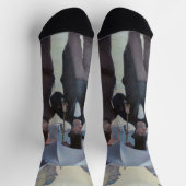 グスタヴカイレボッテ – パリ通り; Rainy Day ソックス (上部)