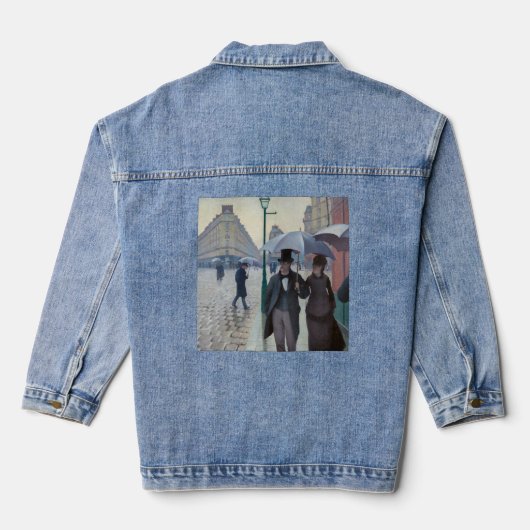 グスタヴカイレボッテ – パリ通り; Rainy Day デニムジャケット (裏面)