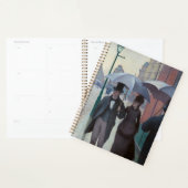 グスタヴカイレボッテ – パリ通り; Rainy Day プランナー手帳 (ディスプレー)