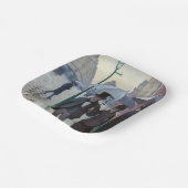 グスタヴカイレボッテ – パリ通り; Rainy Day ペーパープレート (傾斜あり)