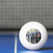 グスタヴカイレボッテ – パリ通り; Rainy Day 卓球ボール (ネット)