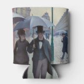 グスタヴカイレボッテ – パリ通り; Rainy Day 缶クーラー (裏面)