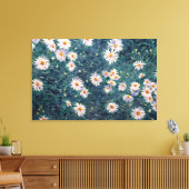 グスタヴカイレボッテ – ベッド・オブ・デイジー、詳細 キャンバスプリント (インサイチュ (リビング))