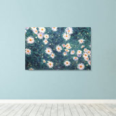 グスタヴカイレボッテ – ベッド・オブ・デイジー、詳細 キャンバスプリント (インサイチュ (ウッドフロア))