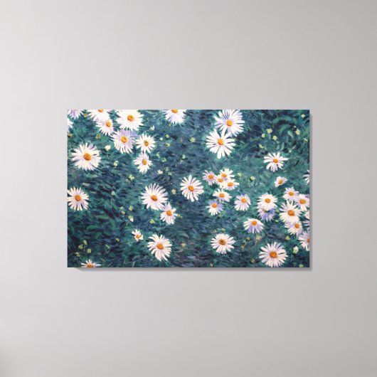 グスタヴカイレボッテ – ベッド・オブ・デイジー、詳細 キャンバスプリント (正面)